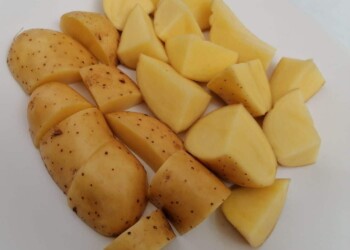 Pomme de terre non épluchée quartier prête à cuire 4ème Gamme